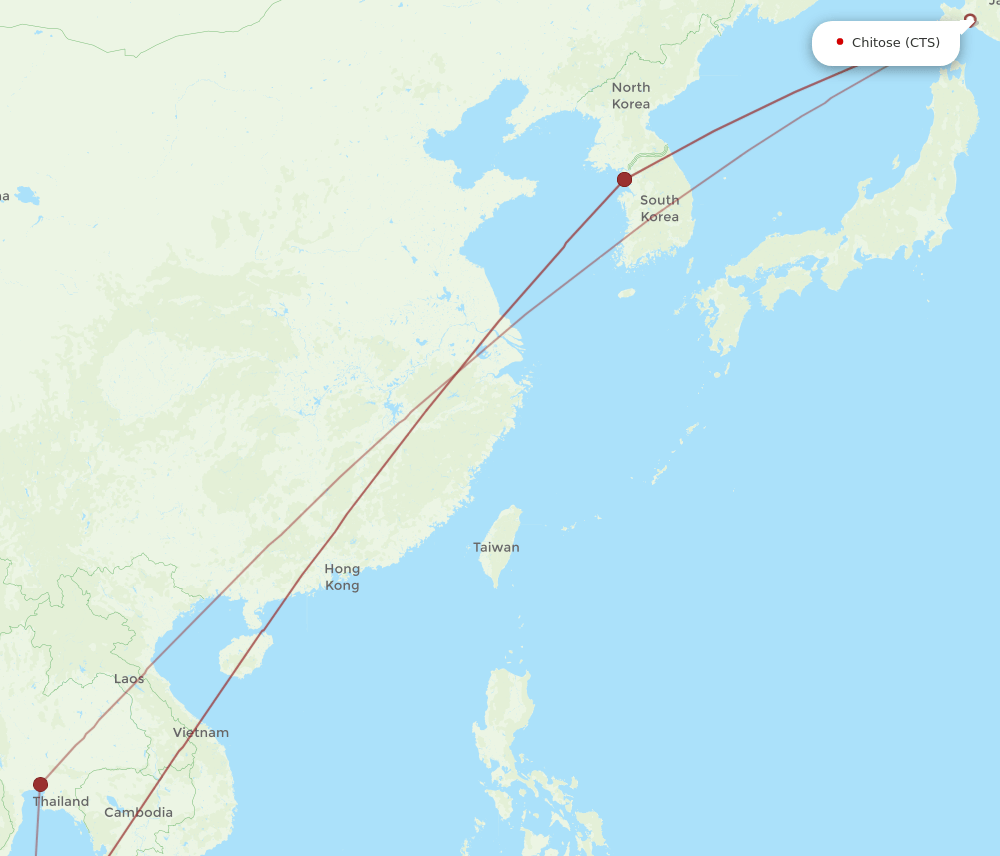 CTS-PEN flight routes