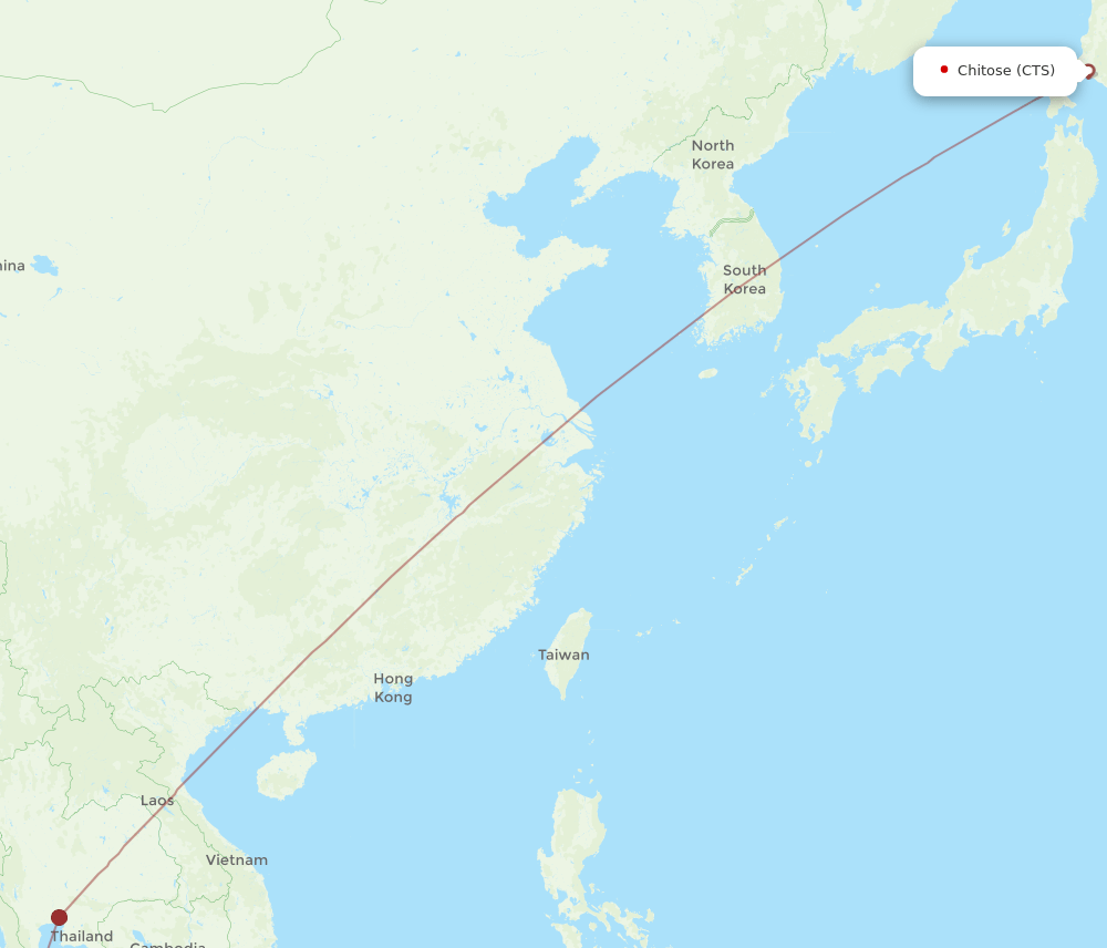 CTS-URT flight routes