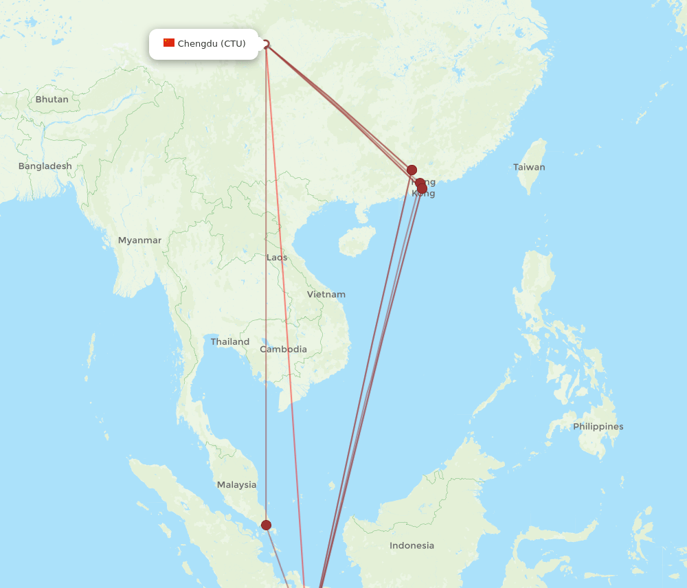 CTU-CGK flight routes