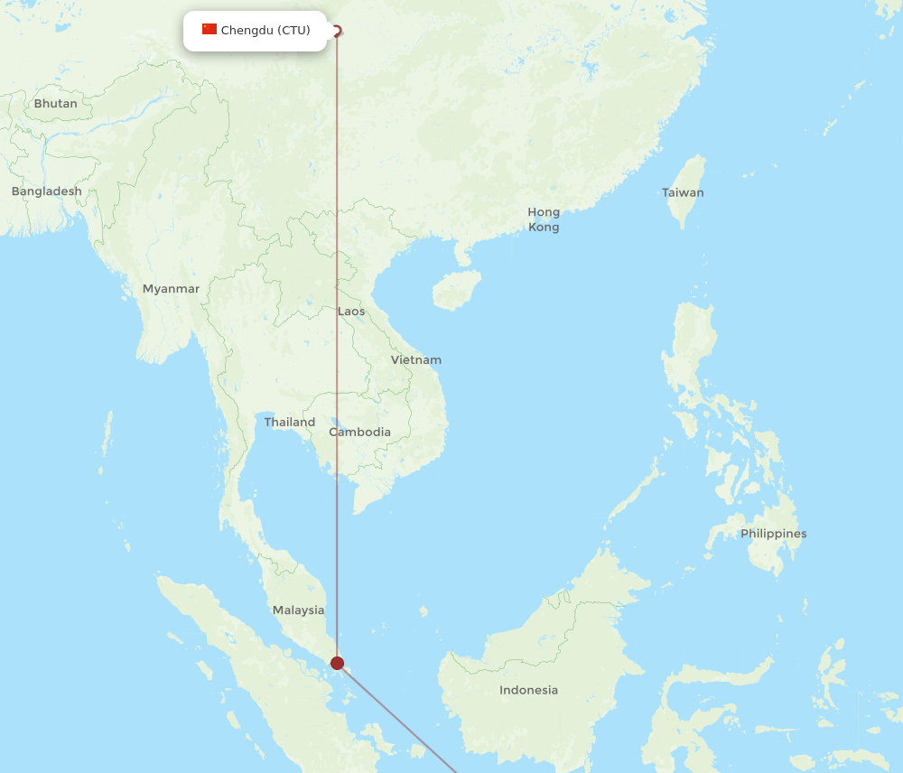 CTU-DPS flight routes