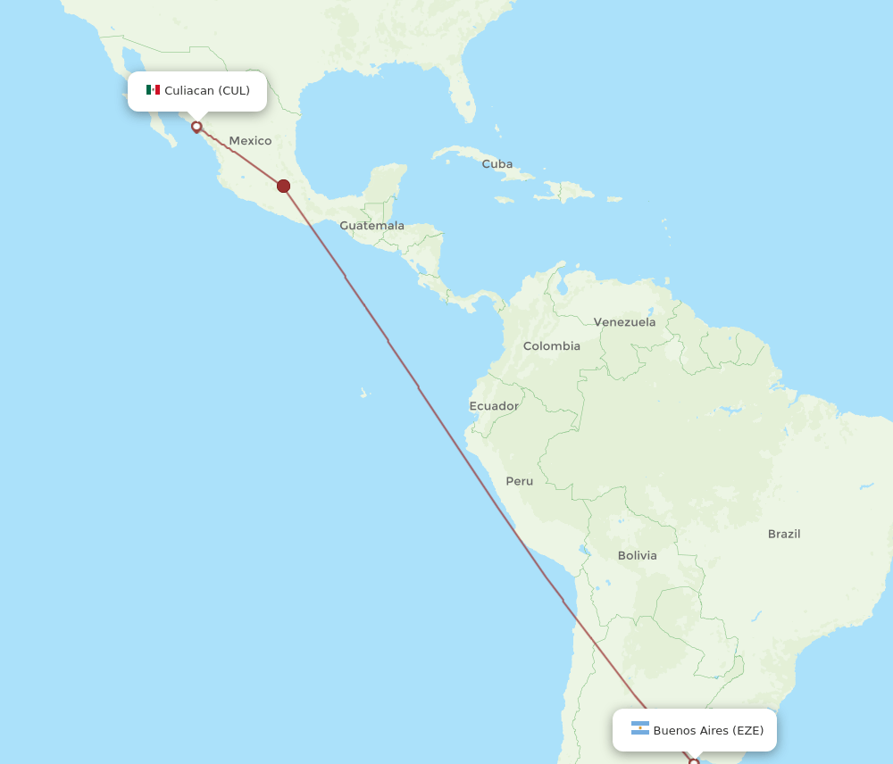 CUL-EZE flight routes