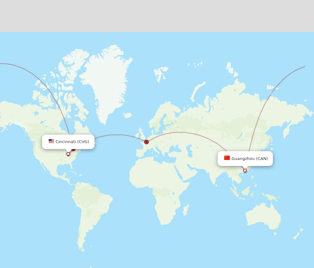 CVG-CAN flight routes