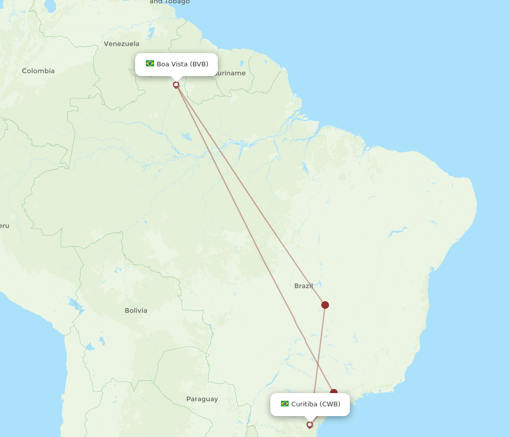 CWB-BVB flight routes