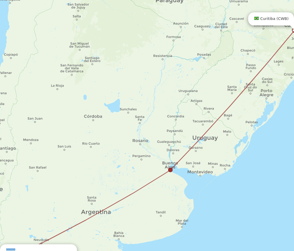 CWB-CPC flight routes