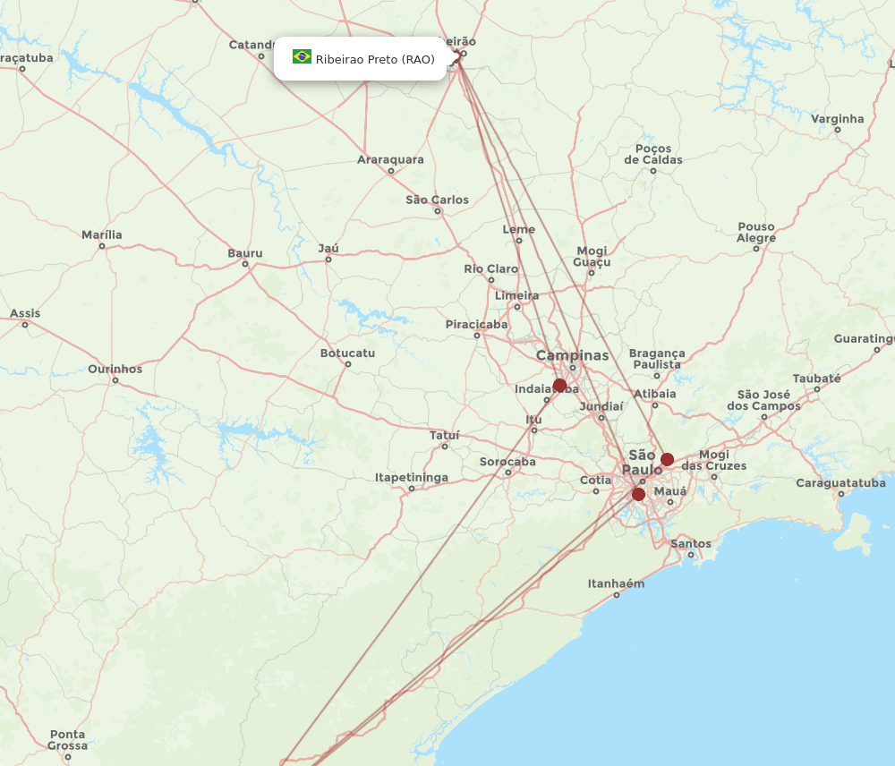 CWB-RAO flight routes