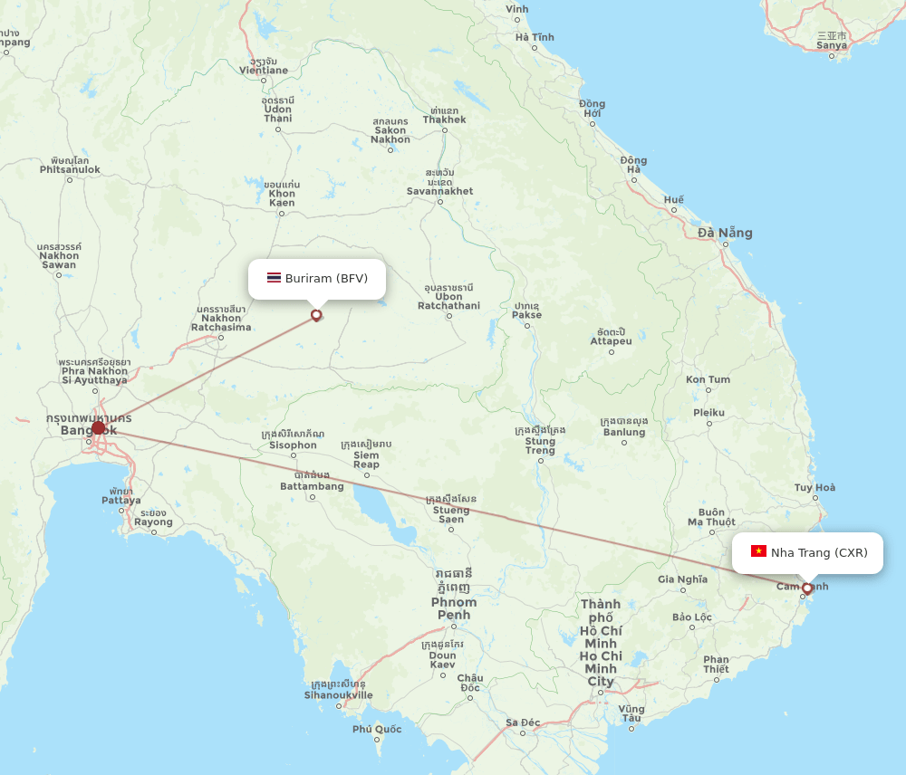 CXR-BFV flight routes