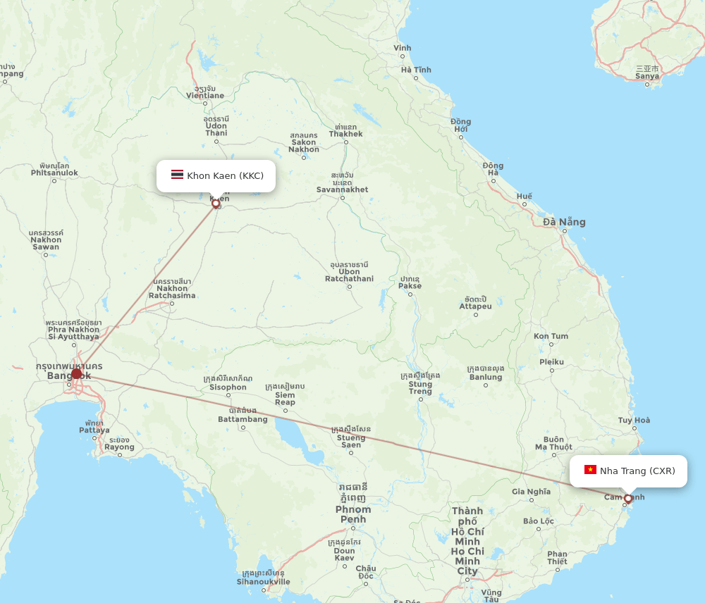 CXR-KKC flight routes