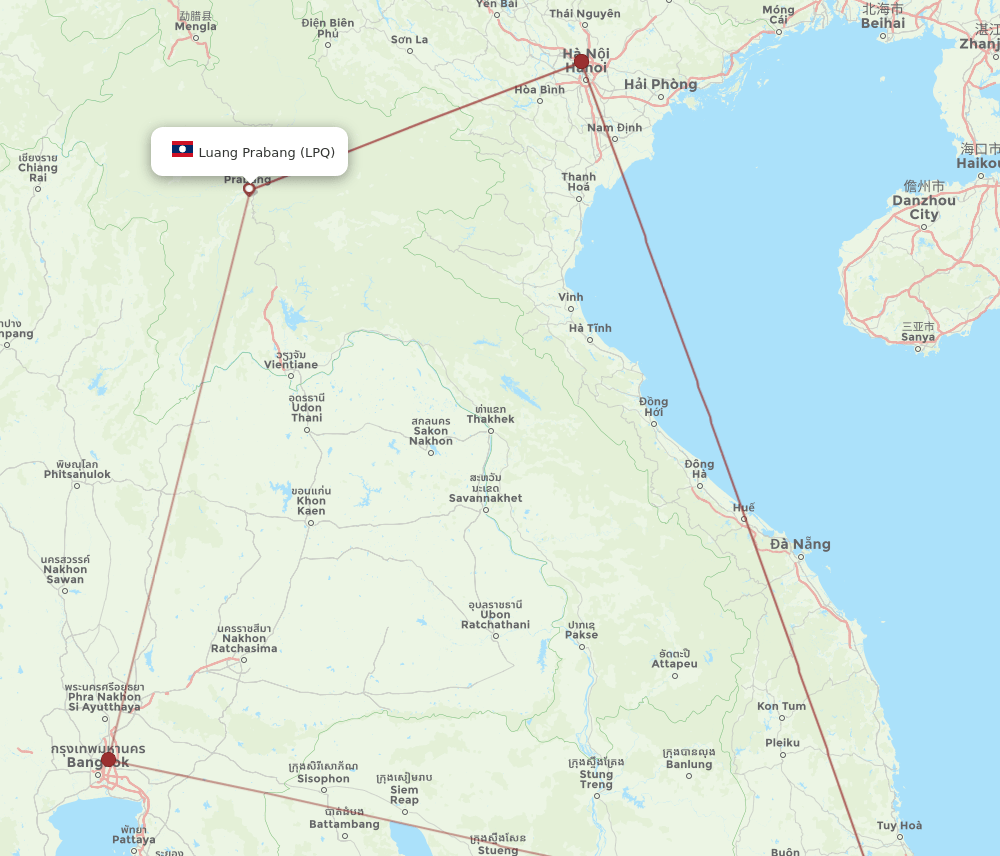 CXR-LPQ flight routes