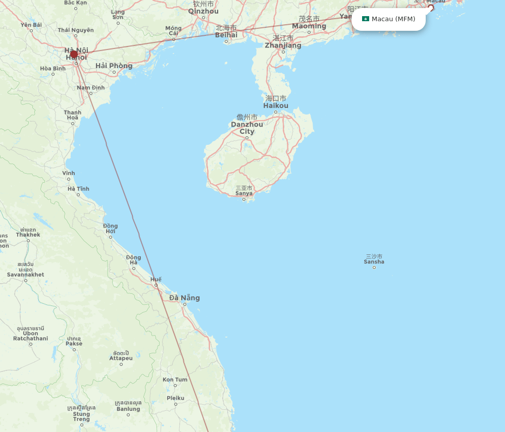 CXR-MFM flight routes