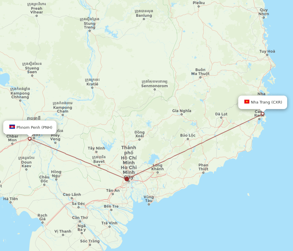 CXR-PNH flight routes