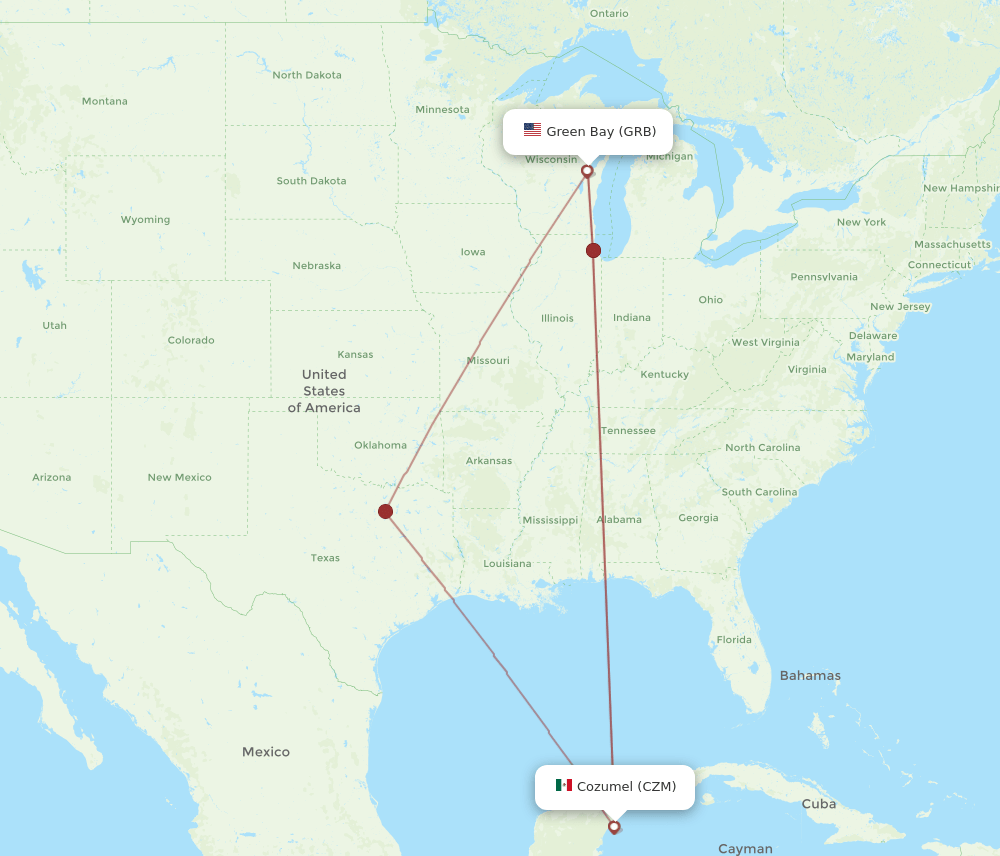 CZM-GRB flight routes