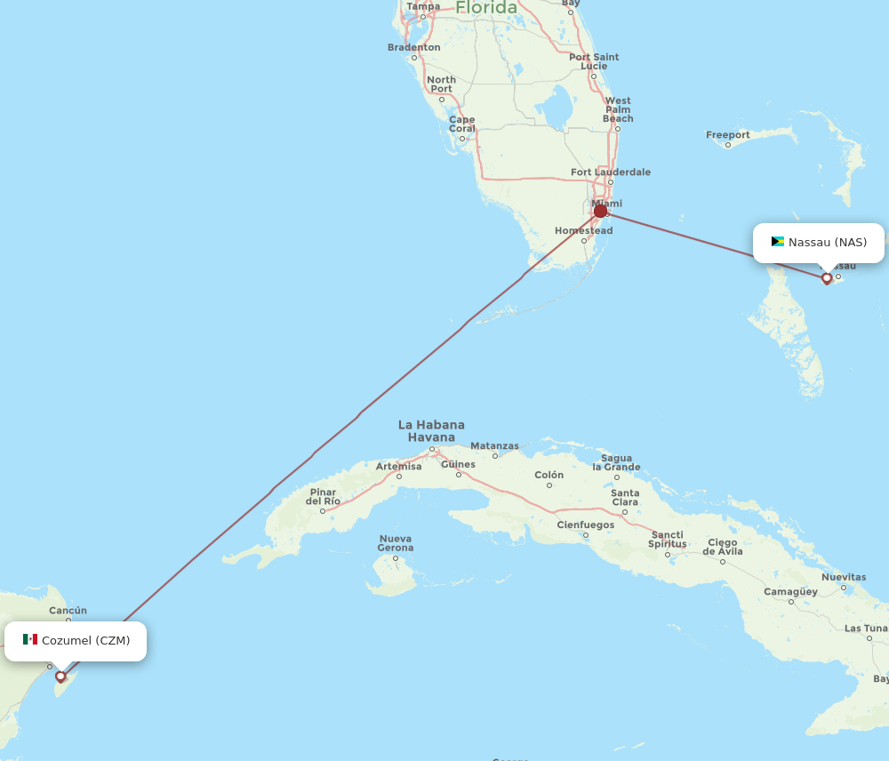 CZM-NAS flight routes