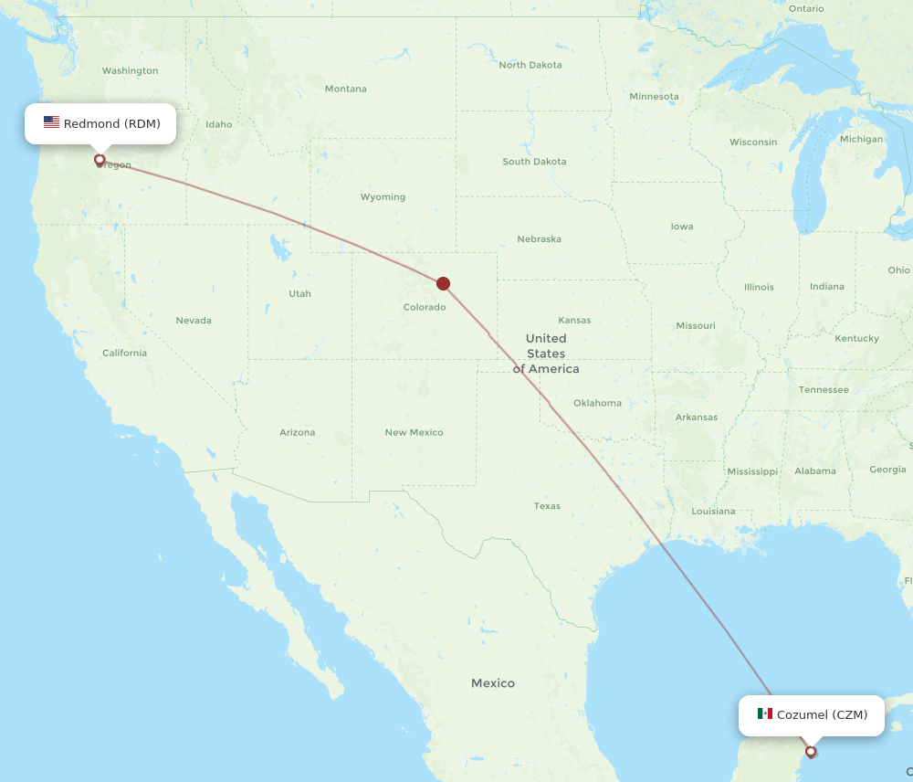 CZM-RDM flight routes