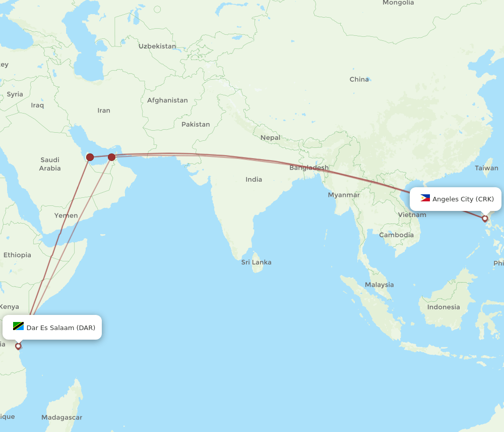Flights From Bangkok To Dar Es Salaam Flights from Dar Es Salaam to Angeles (DAR to CRK) – Airlines & Best