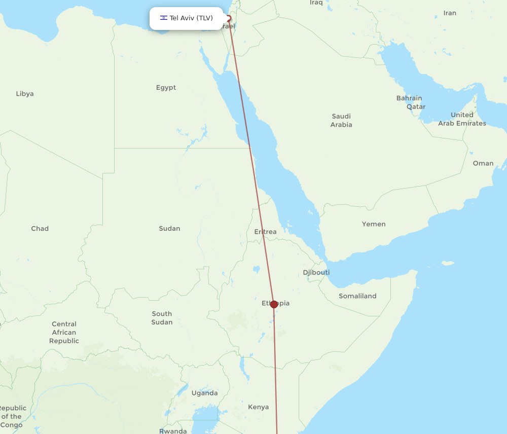 DAR-TLV flight routes