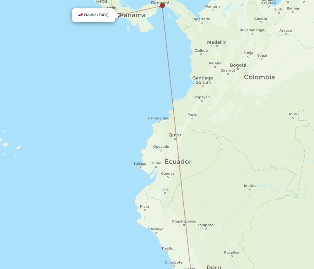 DAV-LIM flight routes