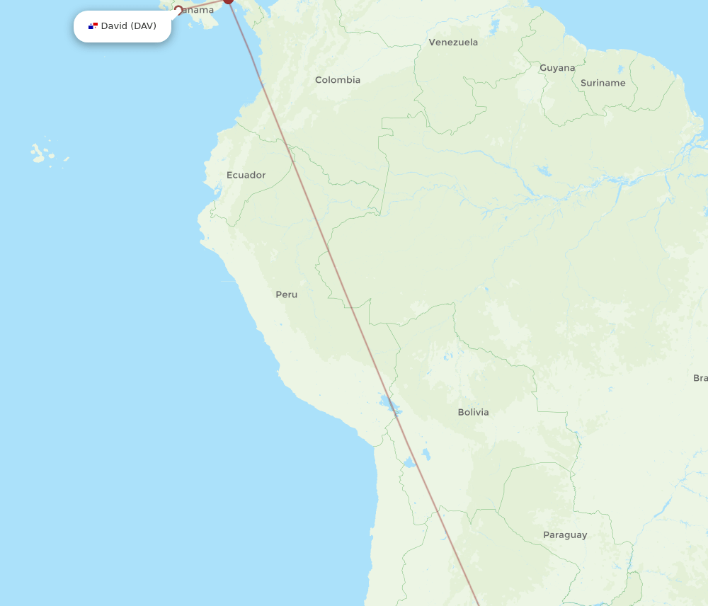 DAV-ROS flight routes