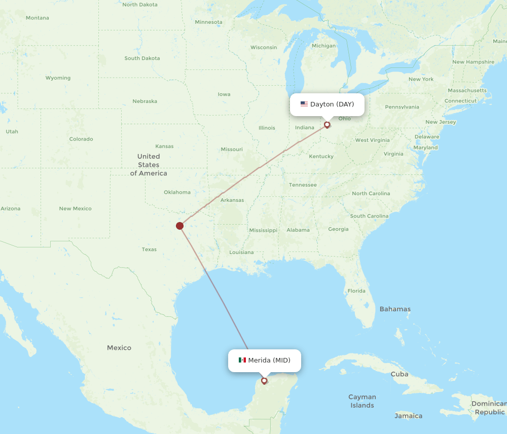 DAY-MID flight routes