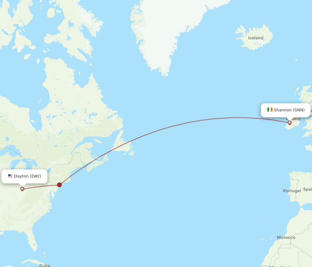 DAY-SNN flight routes