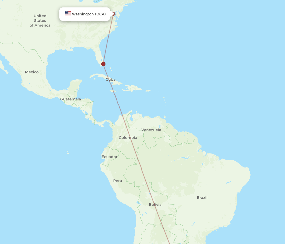 DCA-MVD flight routes