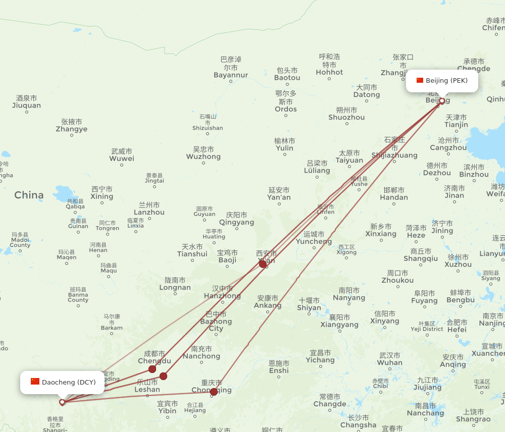 all-flight-routes-from-daocheng-to-beijing-dcy-to-pek-flight-routes