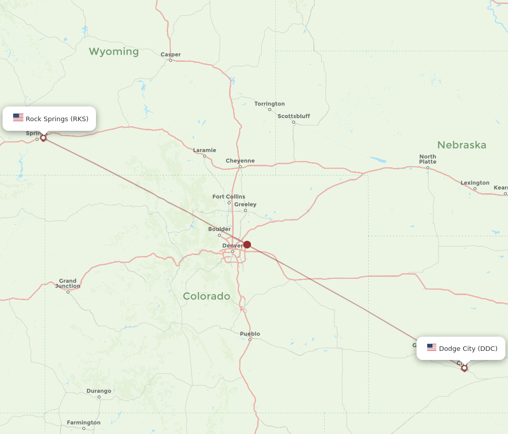 DDC-RKS flight routes