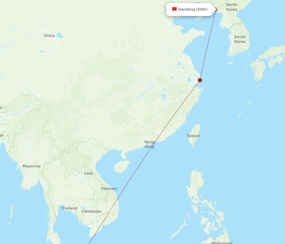 KUL to DDG flights and routes map