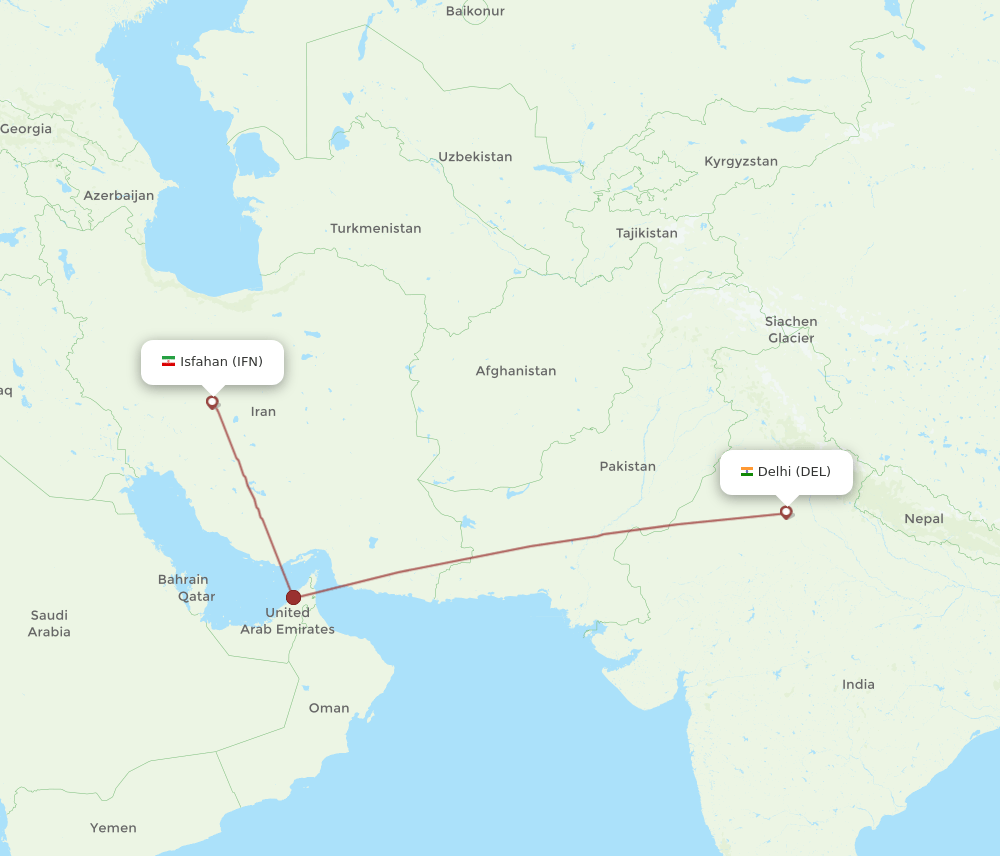 DEL-IFN flight routes