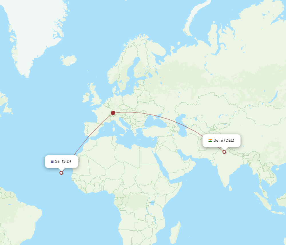 DEL-SID flight routes