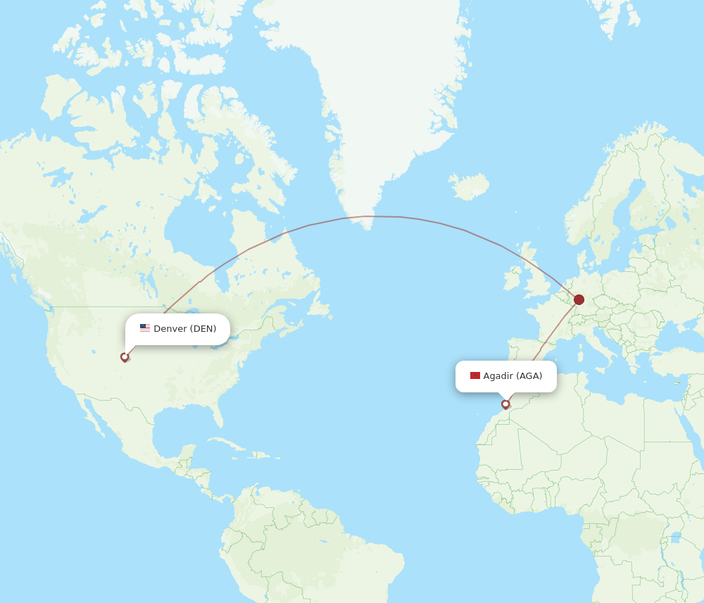 DEN-AGA flight routes