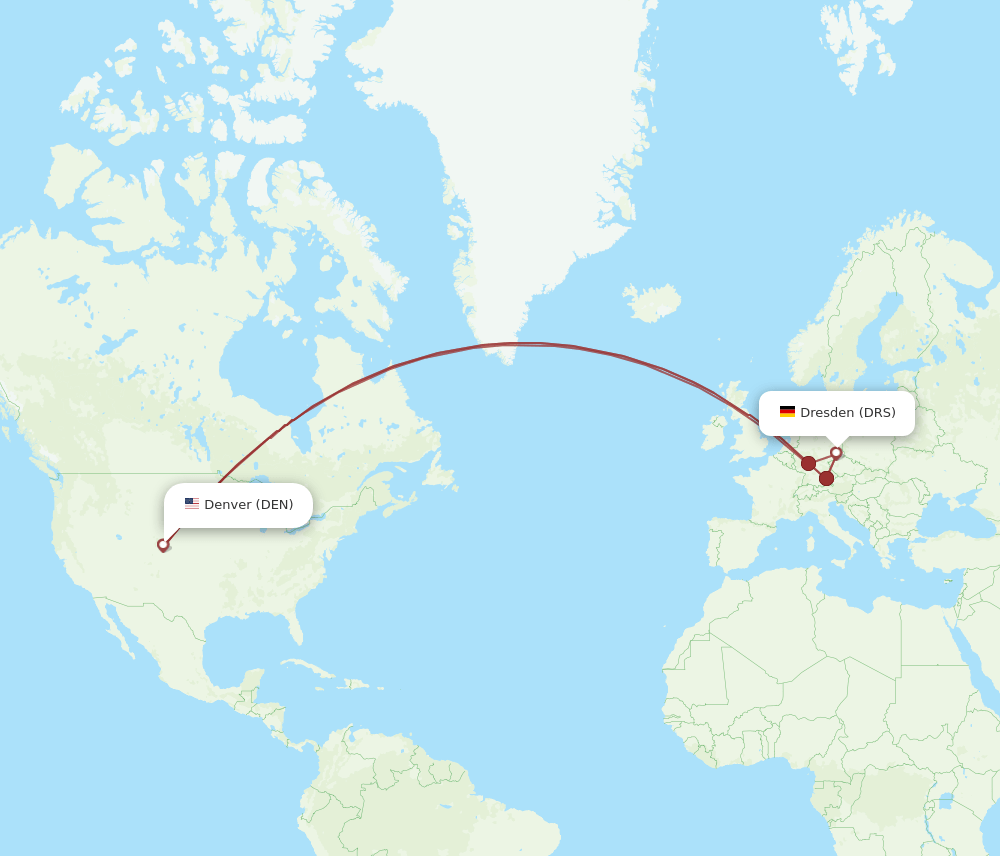 DEN-DRS flight routes