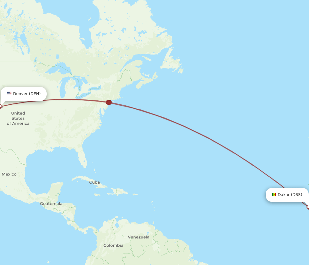 DEN-DSS flight routes