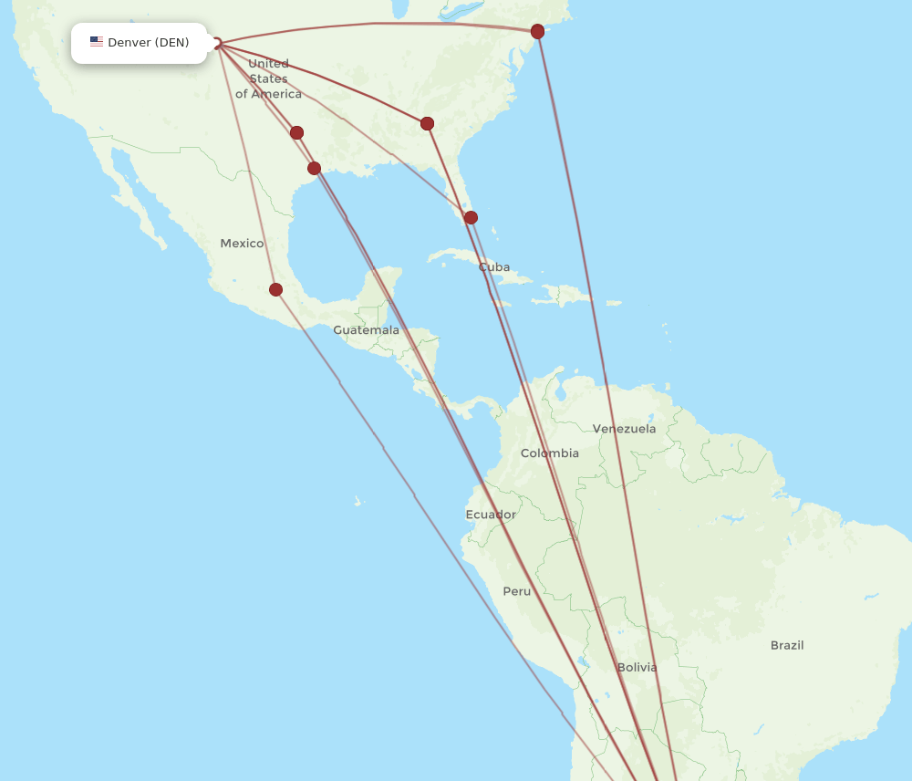 DEN-EZE flight routes