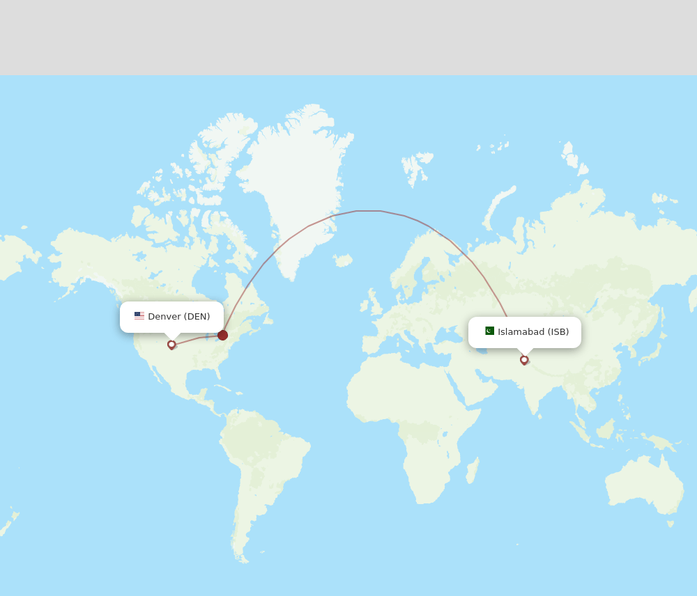 DEN-ISB flight routes