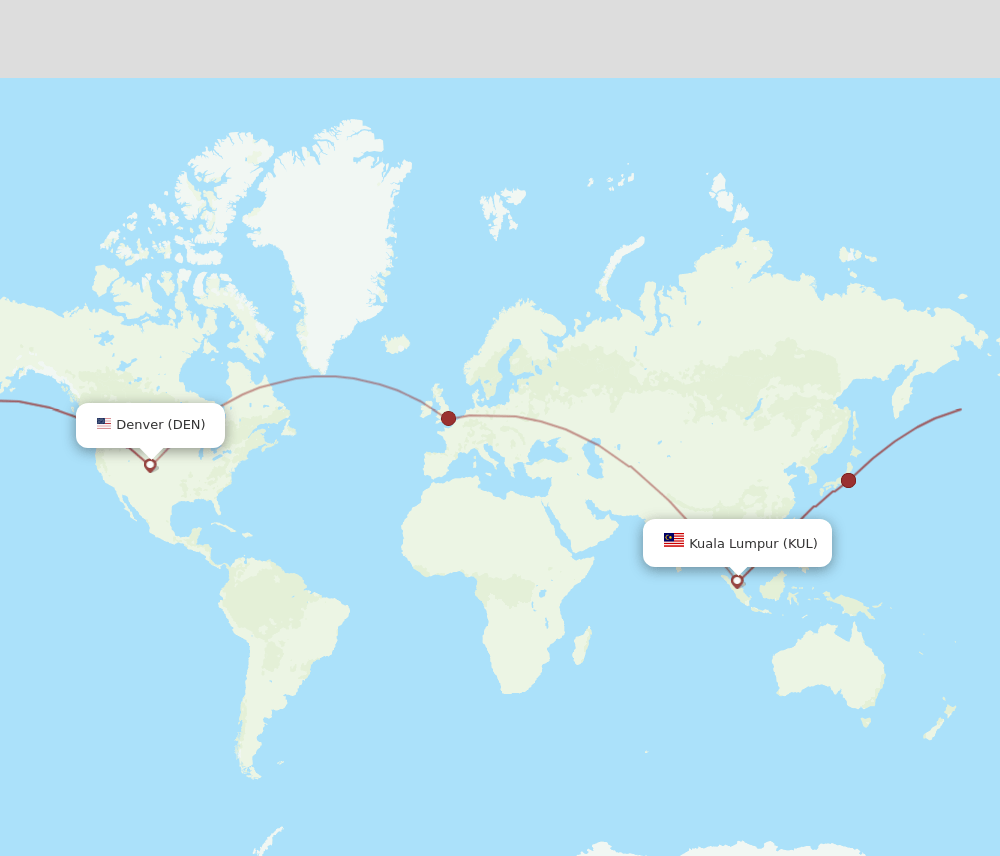 DEN-KUL flight routes