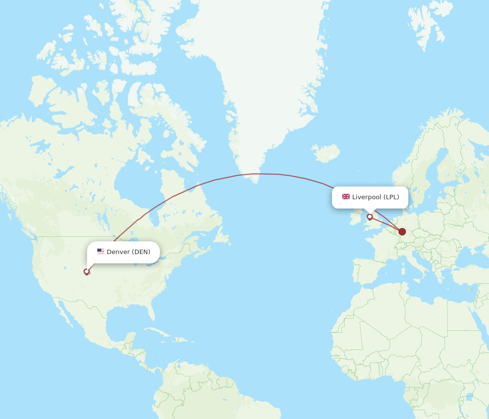 DEN-LPL flight routes
