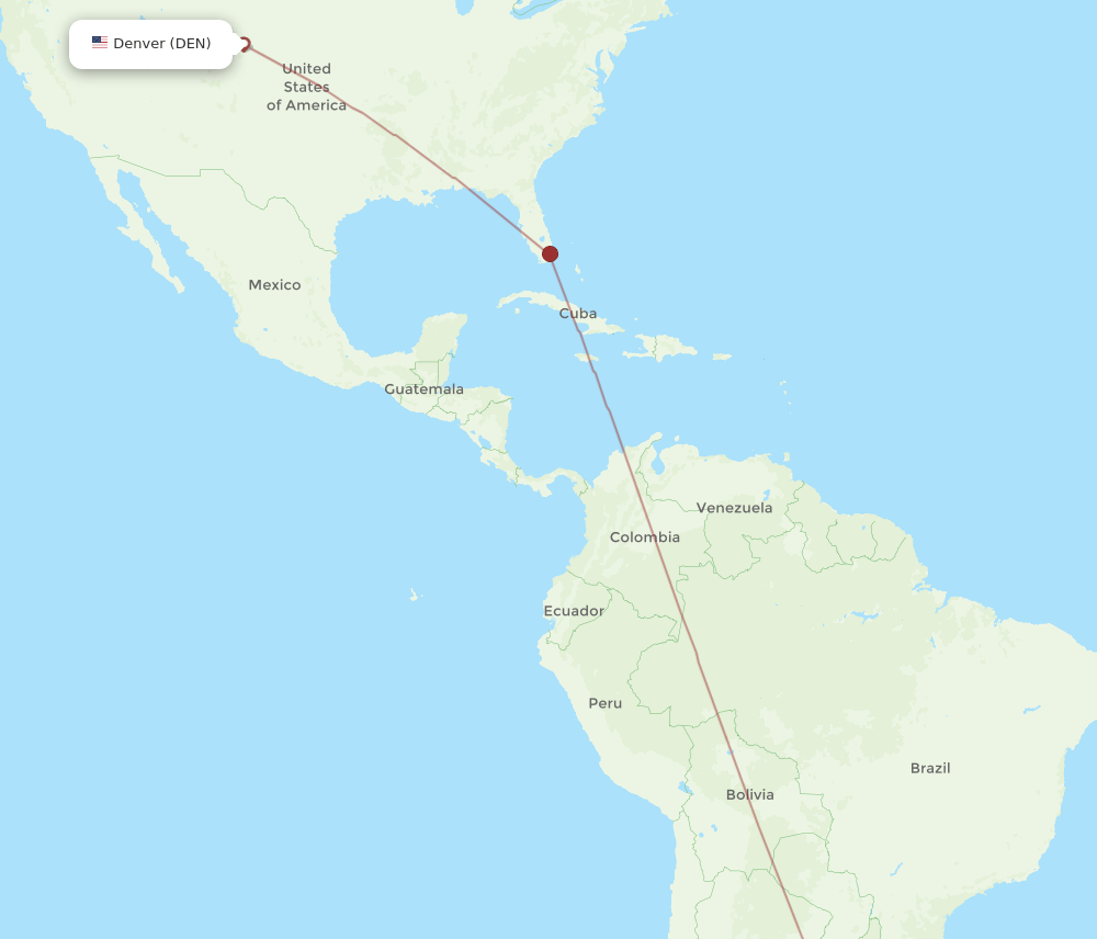 DEN-MVD flight routes