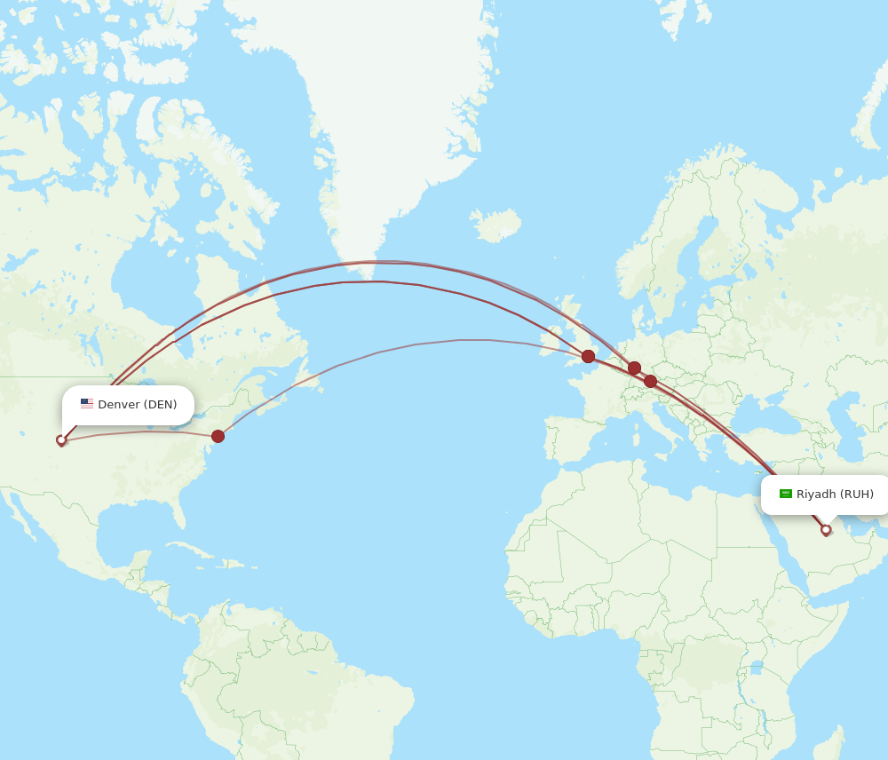DEN-RUH flight routes