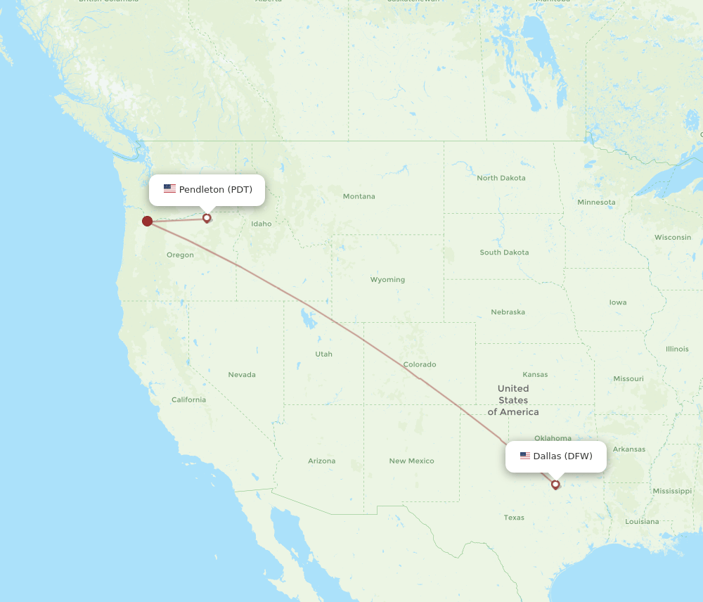All Flight Routes From Pendleton To Dallas PDT To DFW Flight Routes all-flight-routes-from-pendleton-to-dallas-pdt-to-dfw-flight-routes
