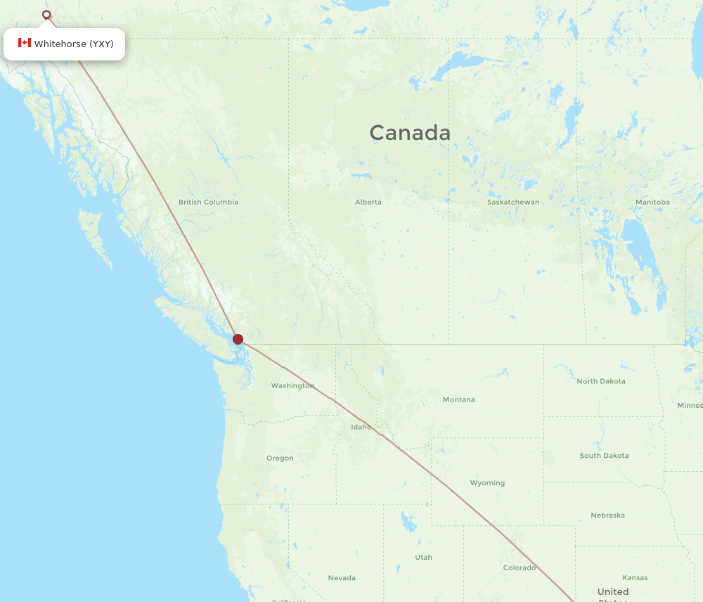 DFW-YXY flight routes