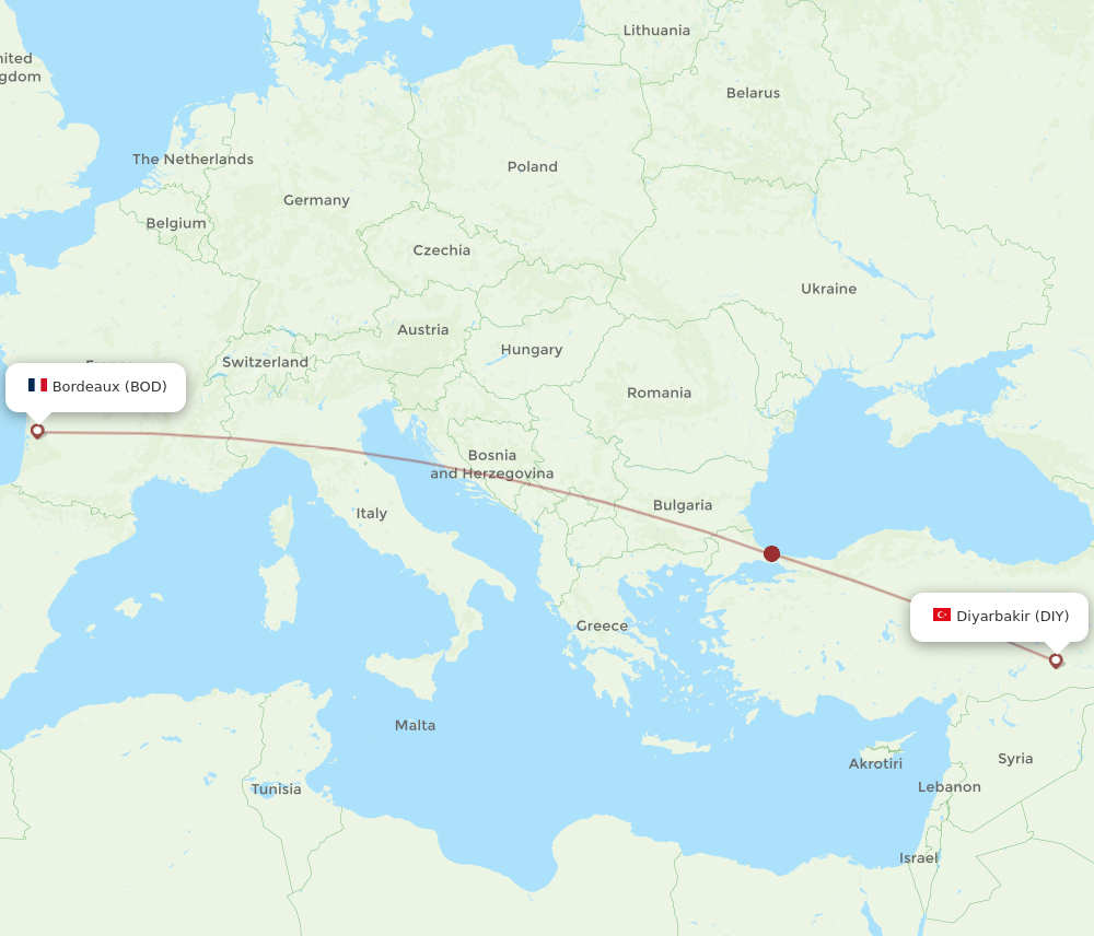 DIY-BOD flight routes