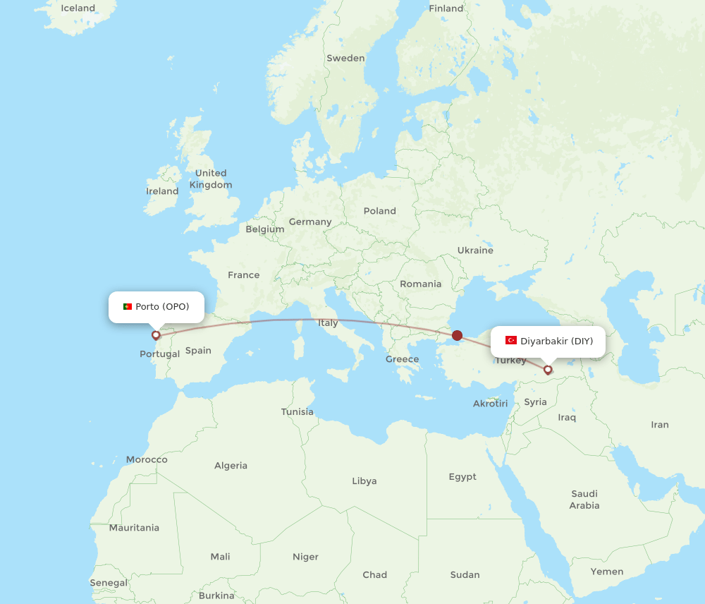 DIY-OPO flight routes