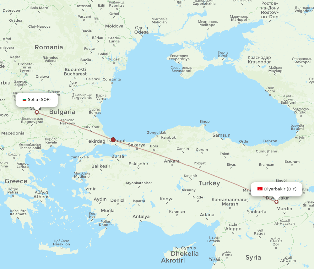 DIY-SOF flight routes