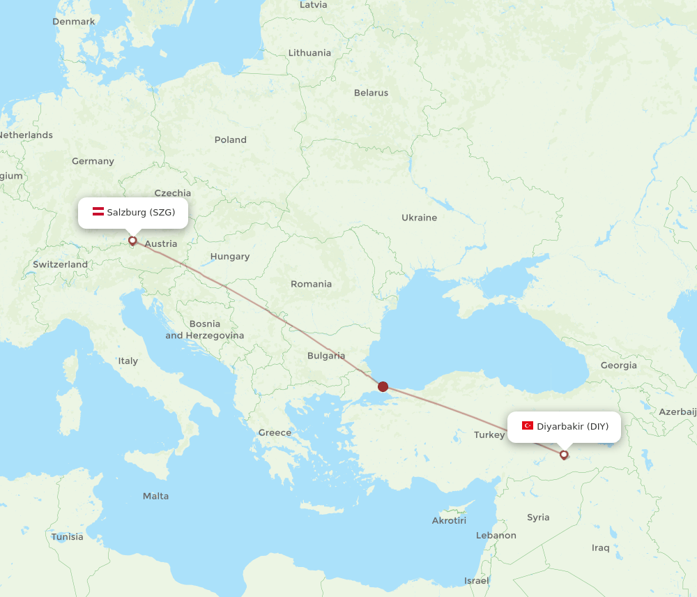 DIY-SZG flight routes