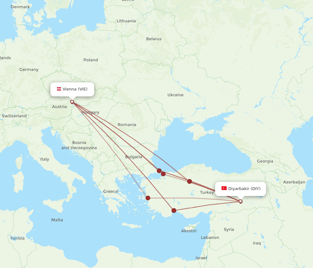 DIY-VIE flight routes