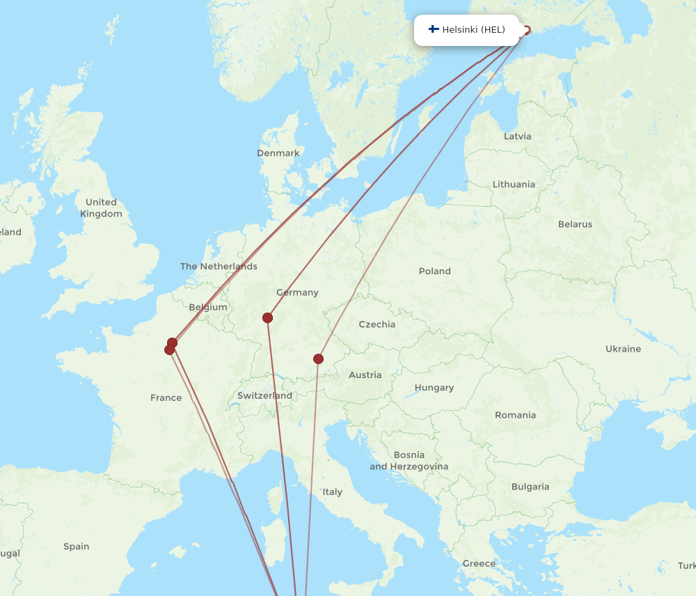 DJE-HEL flight routes
