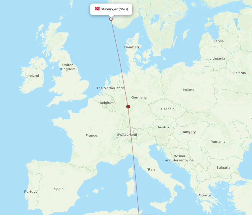 DJE-SVG flight routes