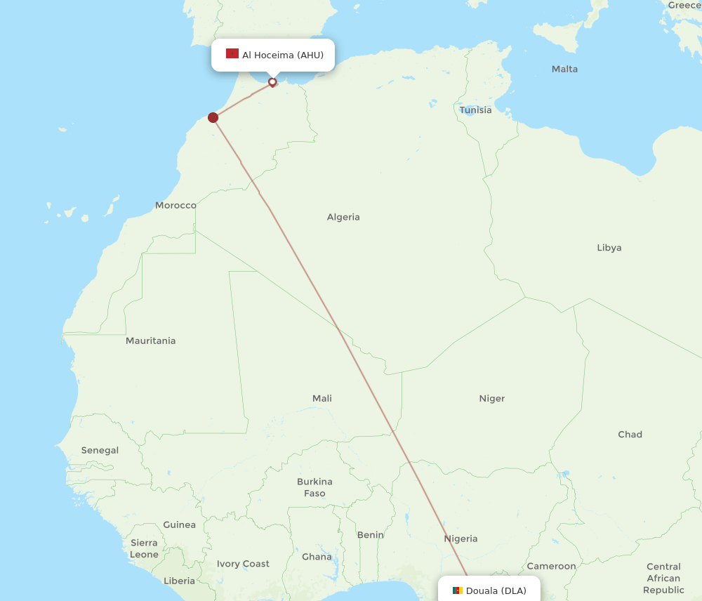DLA-AHU flight routes