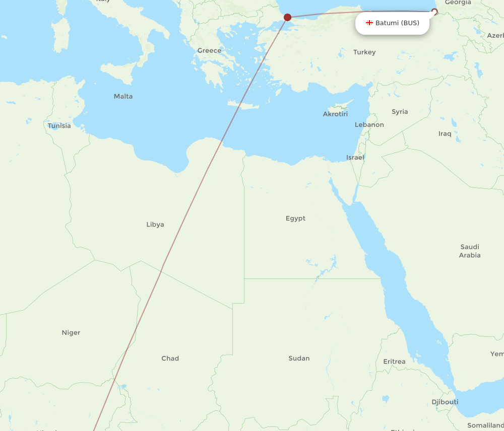 DLA-BUS flight routes
