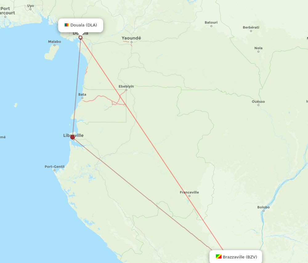 DLA-BZV flight routes